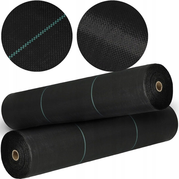 Folie agrotextil, mulcire, antiburuieni, filtru UV, 10 x 1.6metri, 70g/m2, negru