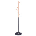 Cuier tip pom din metal , 6 agatatoare, 180cm, negru maro