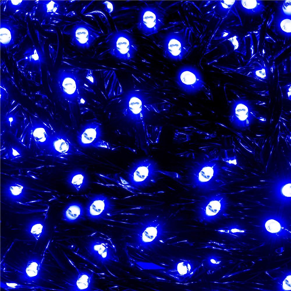 Instalatie lumini pentru bradul de Craciun, 31,5 metri, 500 LED-uri, albastru