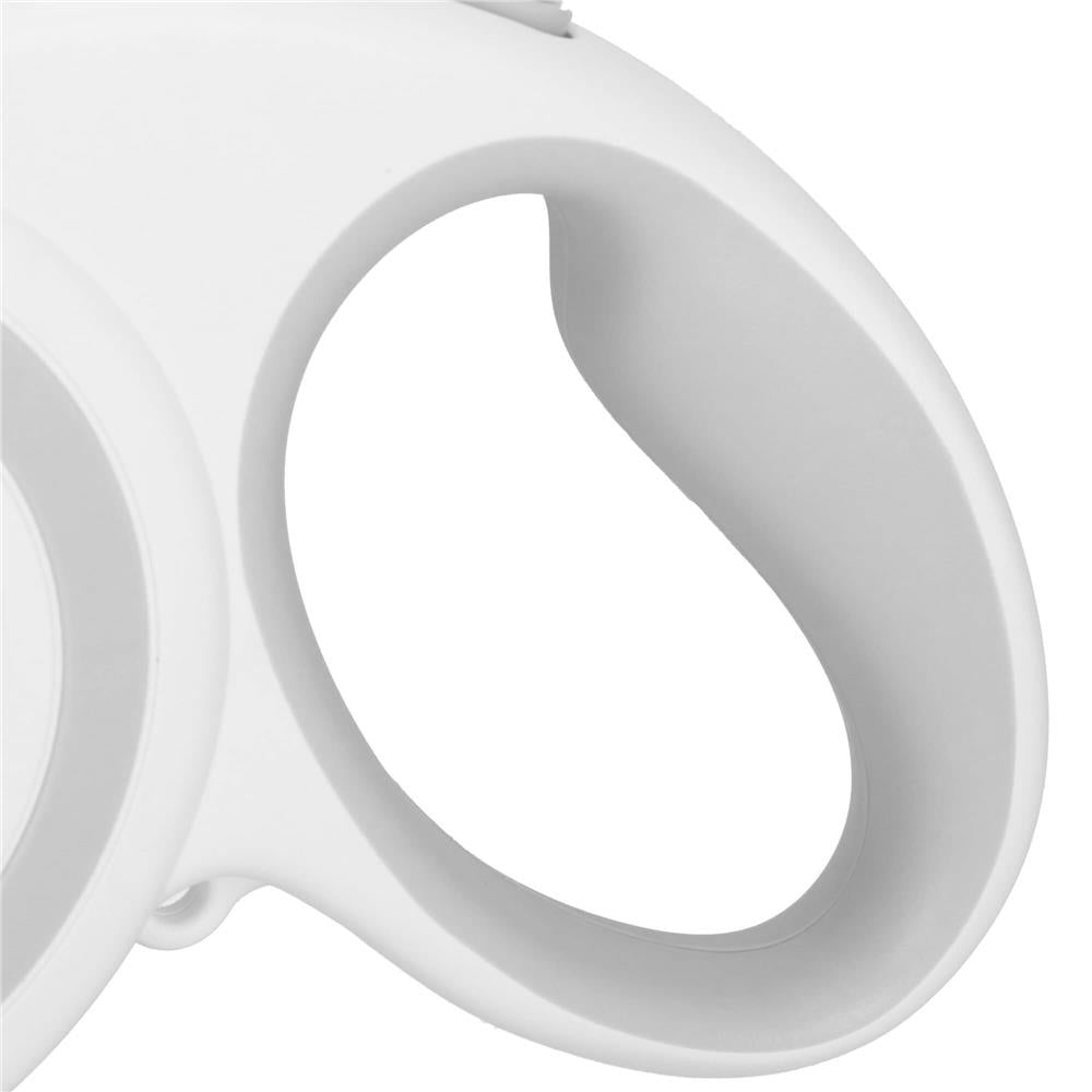 Lesa automata retractabila, pentru rase mari pana la 50kg, 500 cm, alb gri