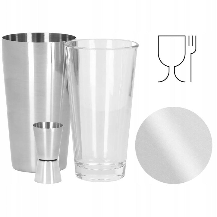 Set Cocktail Shaker Kit pentru barmani 400/700 ml, KI9, 11 piese