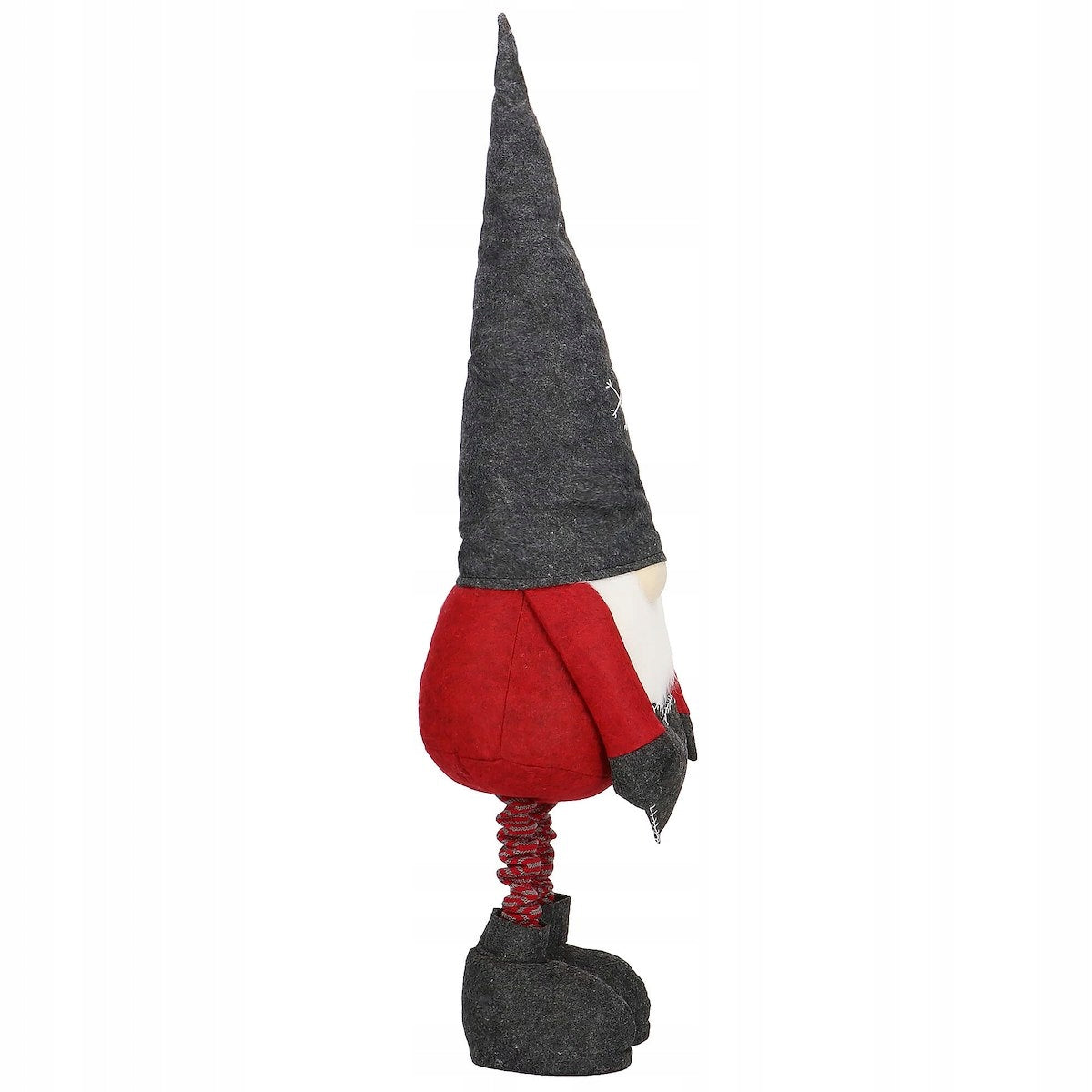 (DL) Figurina Craciun, Spiridus, picioare telescopice, inaltime extensibila 80-125cm