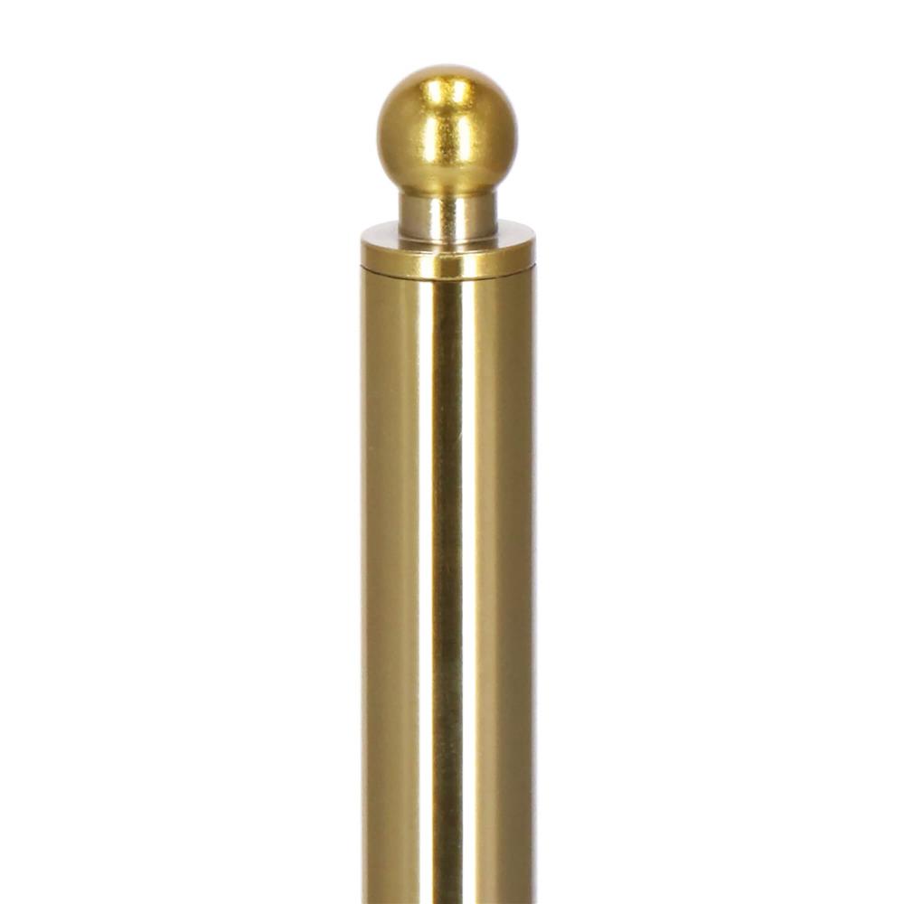 Suport hartie igienica tip tija, 52cm, auriu lucios