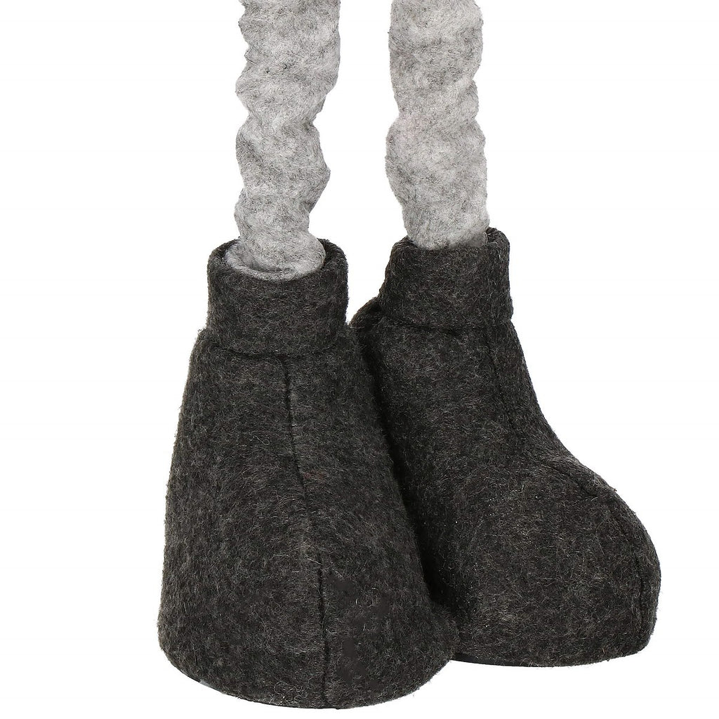 Figurina Craciun, Spiridus, picioare telescopice, inaltime extensibila 63-93cm