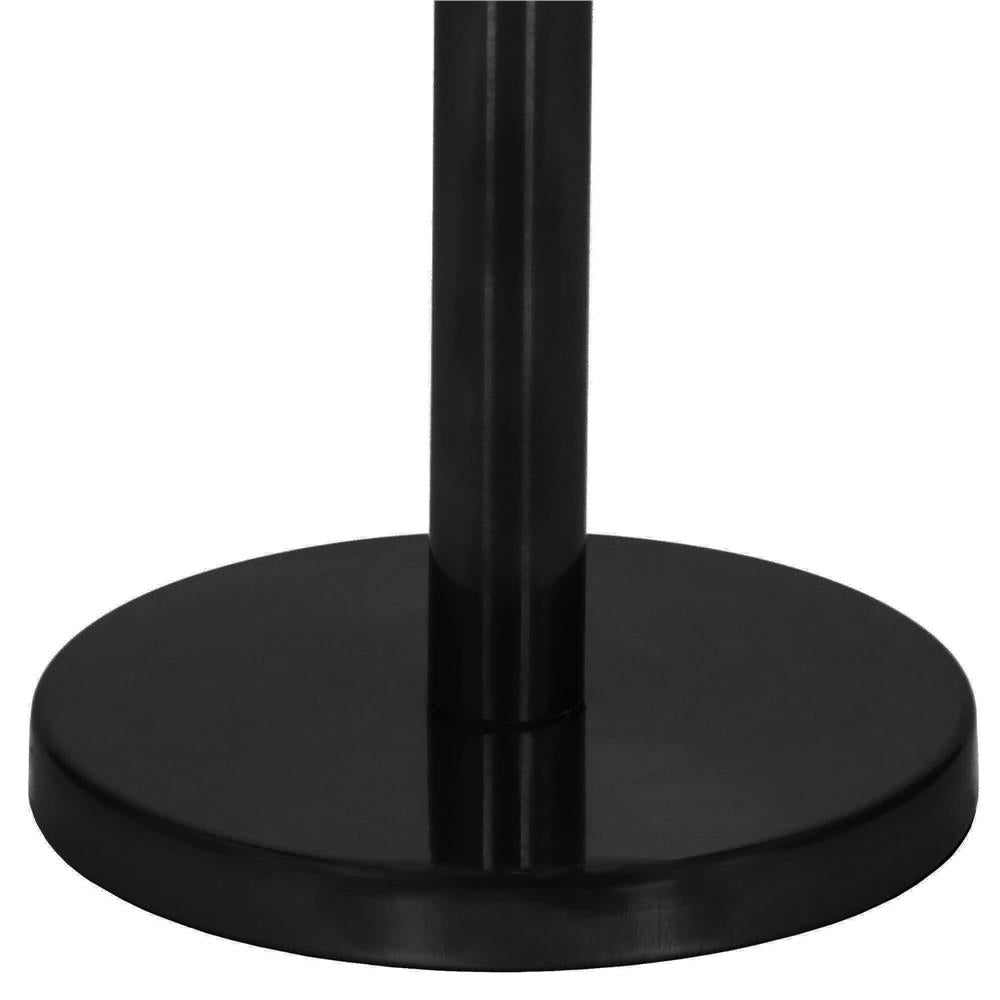 Suport hartie igienica tip tija, 52cm, negru mat