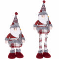 Figurina Craciun, Mos Craciun, picioare telescopice, inaltime extensibila 57-80cm