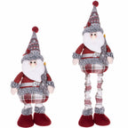 Figurina Craciun, Mos Craciun, picioare telescopice, inaltime extensibila 57-80cm