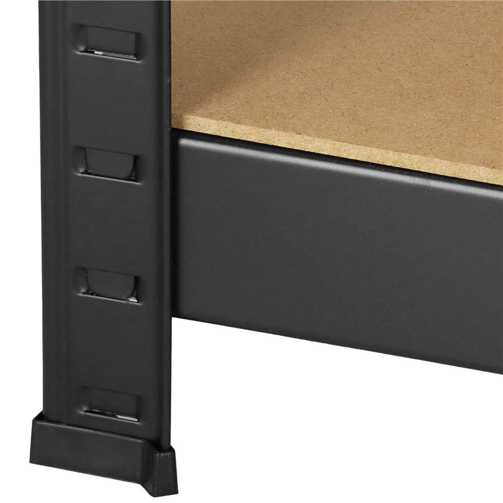 Raft cadru metalic modular pentru depozitare, 5 polite, 180x90x40cm, sarcina 825kg