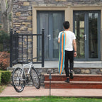 SONGMICS Hamac dublu cu bara lemn, perne incluse, maxim 300 kg, 210x150 cm, multicolor