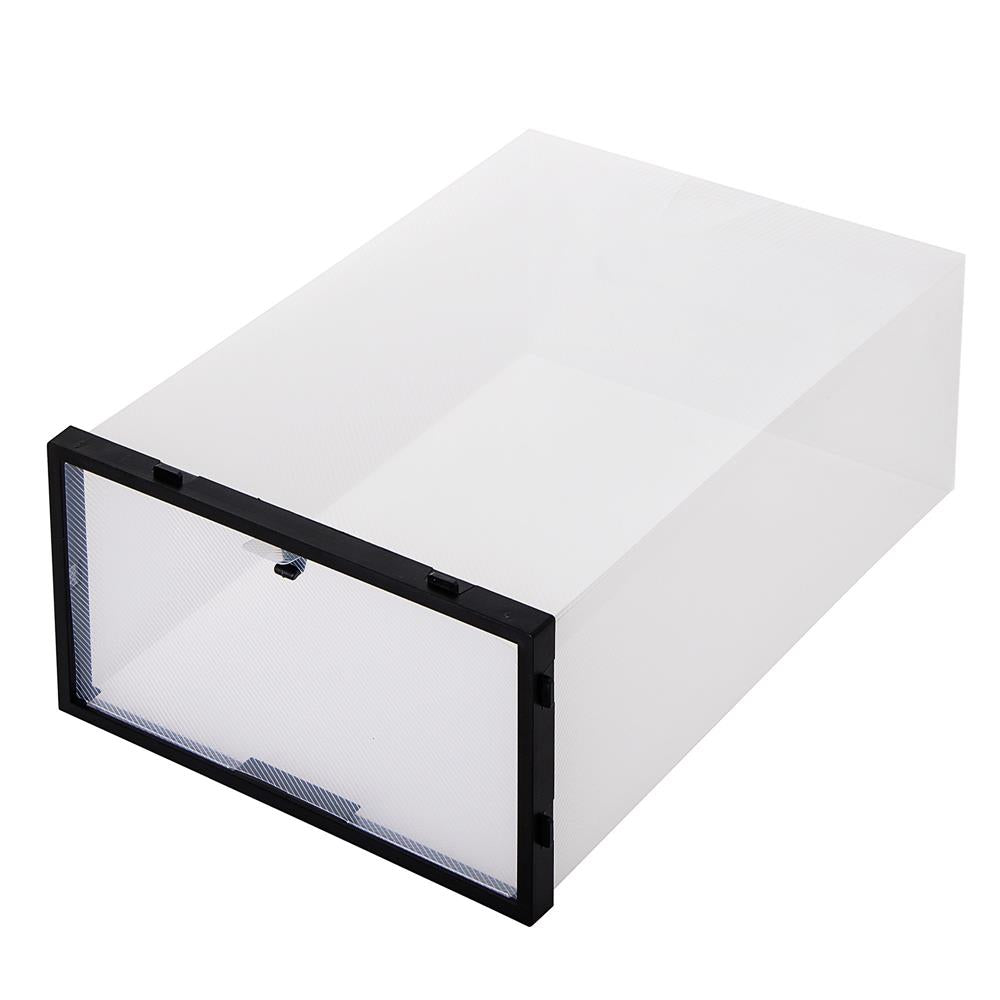 Set 10 cutii organizare pentru pantofi, 34x23x13, transparent