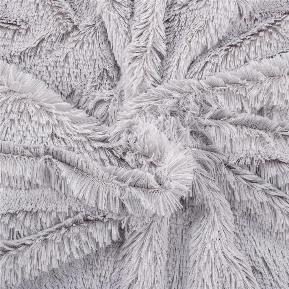 Patura pufoasa si calduroasa pentru 2 persoane, 200x220cm, gri deschis