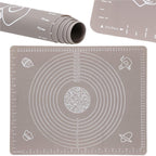 Plansa din silicon alimentar de framantat aluat, rezistenta la temperaturi ridicate, 50x40cm, gri