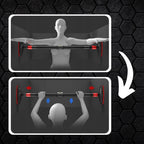 Bara tractiuni telescopica pentru usa, din otel cu capete cauciuc, lungime 71-105 cm
