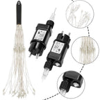 (DL) Instalatie lumina decorativa STAR cu 100 LED-uri, diametru 40cm, telecomanda, iluminare alba