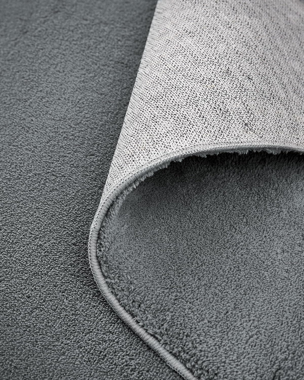 SONGMICS Covor decorativ antiderapant, lavabil la masina, 120x170 cm, gri