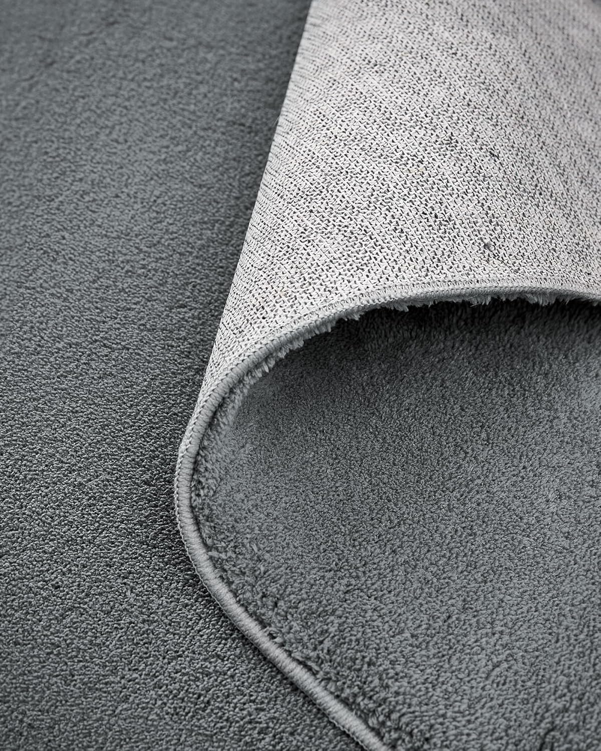 SONGMICS Covor decorativ antiderapant, lavabil la masina, 120x170 cm, gri