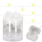 (DL) Instalatie stelute luminoase pentru gradina, 5 metri, 50 LED-uri, cu baterii, galben