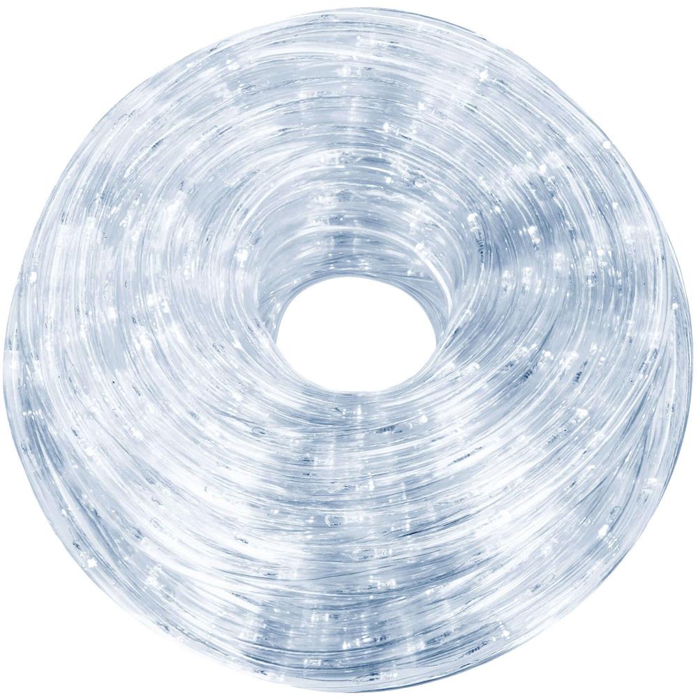 Instalatie tub furtun luminos pentru Craciun, 240 LED-uri, 10 m, pentru exterior, alb rece