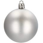 Set globuri de Craciun, 30 bucati, 3 modele, 3cm, argintiu