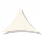 Prelata solara triunghiulara 400x400x400 cm, impermeabila, protectie UV, poliester 180g/mp, bej