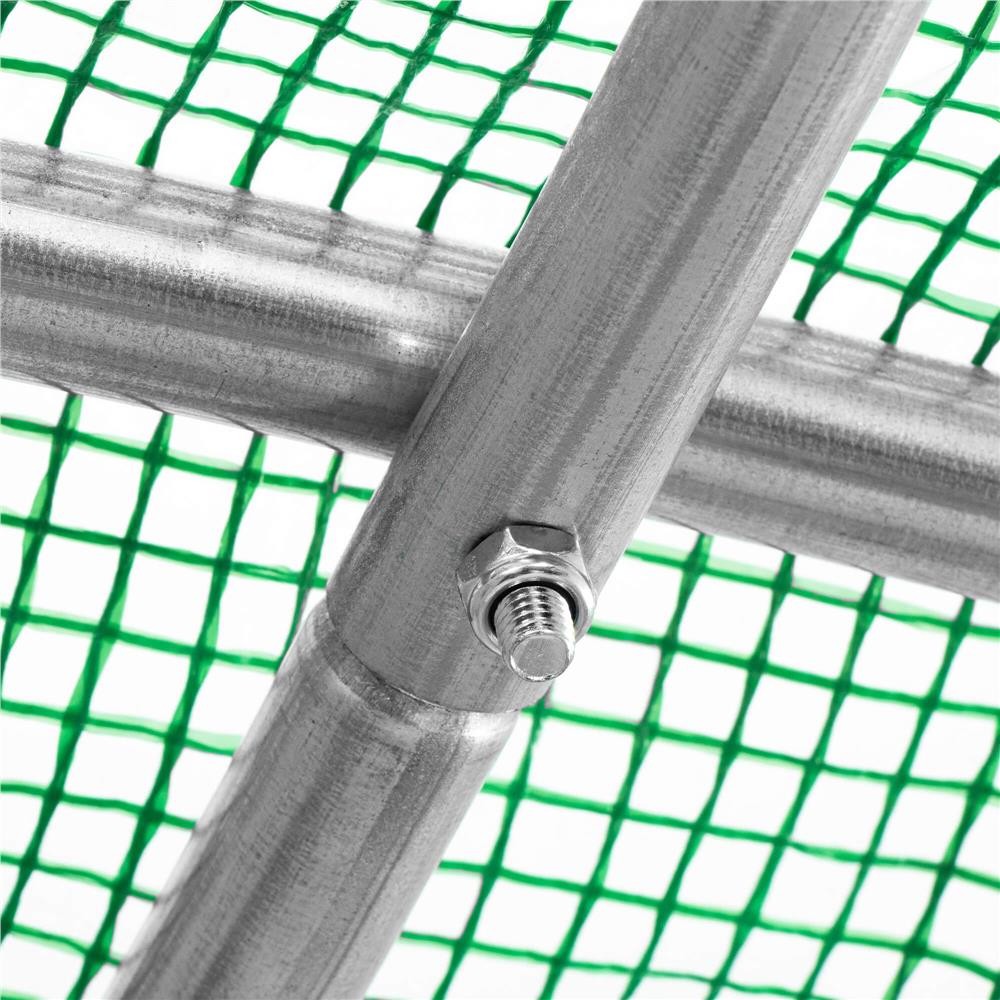 Folie inlocuire pentru sera 300x200x200 cm, PE 140g/mp cu plasa PP, UV4, 6 ferestre si usa cu fermoar, verde