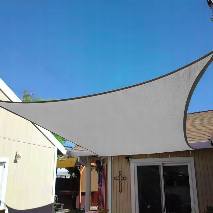 Prelata solara dreptunghiulara 200x300 cm, impermeabila, protectie UV, poliester 180g/mp, gri