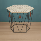 Masuta cafea octogonala Atmosphera Kumi, 44x38x40 cm, negru