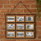 Rama foto Atmosphera Vivek pentru 18 poze, 64x49 cm, cadru metalic, maro