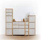 Dulap 5Five Tidy Box cu 5 rafturi, bambus, 35x33x144 cm, natur