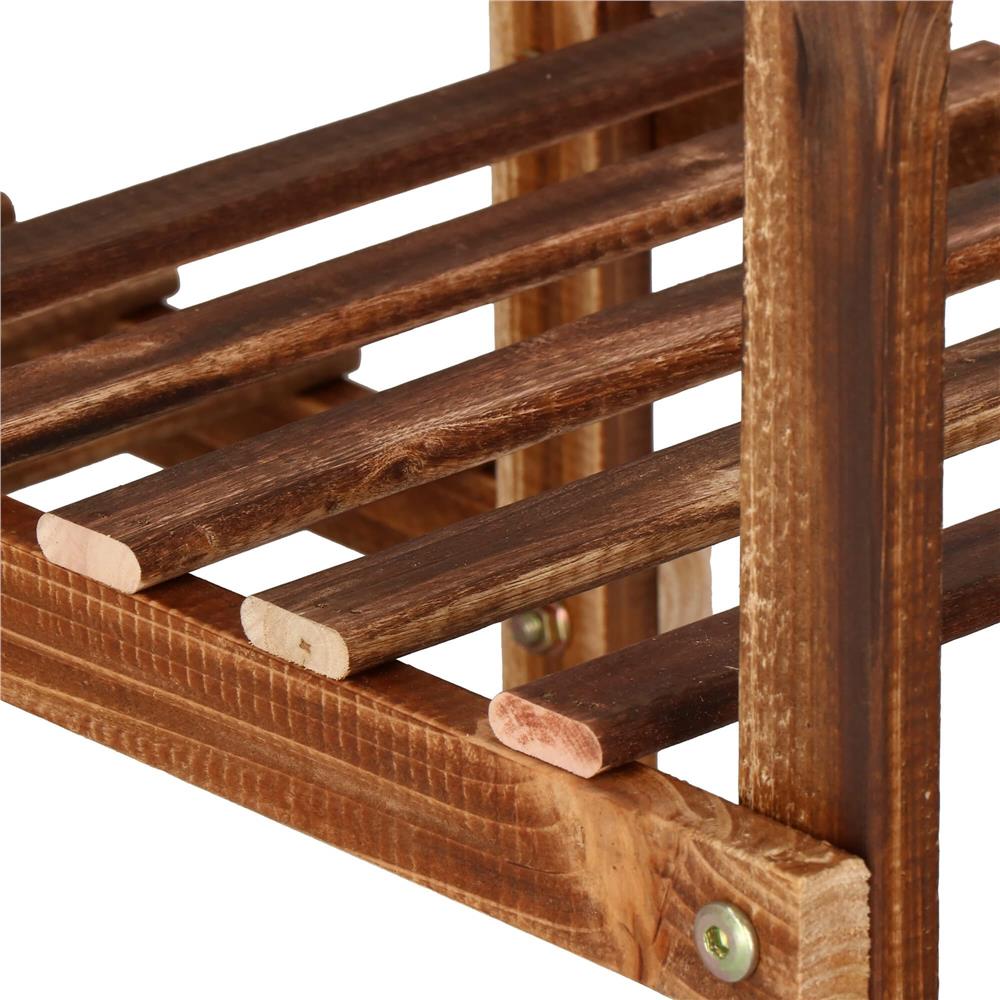 Stand de flori din lemn cu 8 etajere suport GA198, 85x70cm