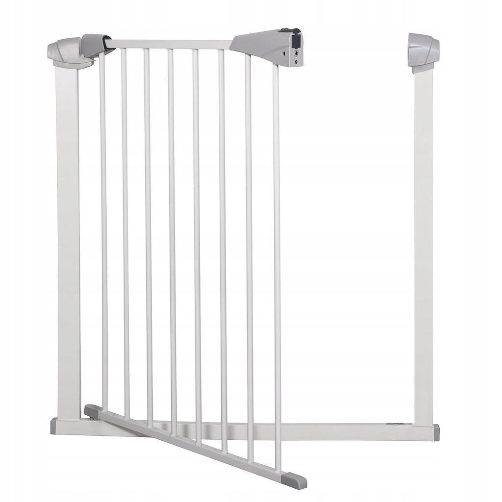 Poarta de siguranta Safety Gate pentru scari, ajustabila 104-113 cm, din otel, alba