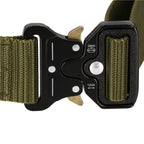Curea centura Tactical Combat pentru barbati 3.5 x 125 cm, rezistent, verde