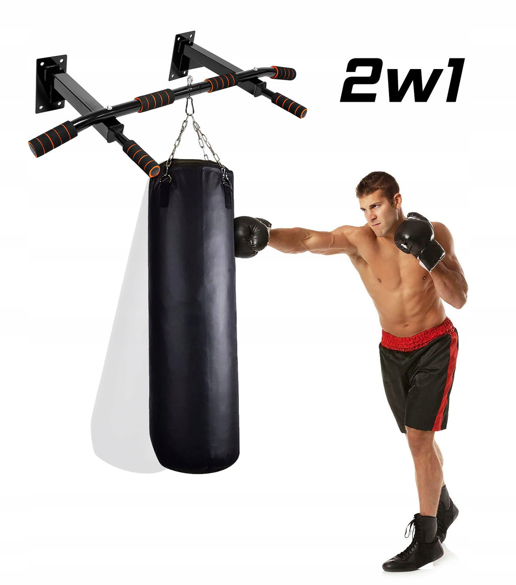 Bara de tractiuni, multifunctionala, pentru perete, cu manere antiderapante, capacitate 250kg