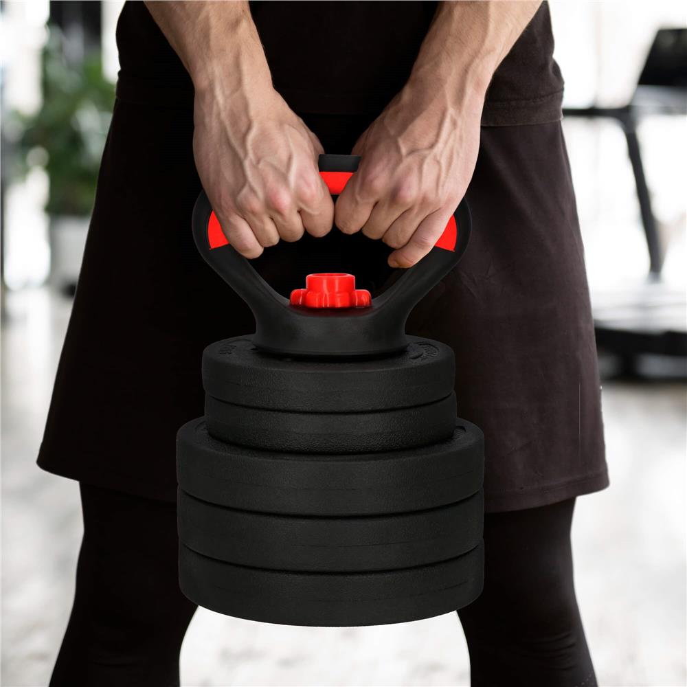 Gantera Kettlebell reglabila 10kg negru