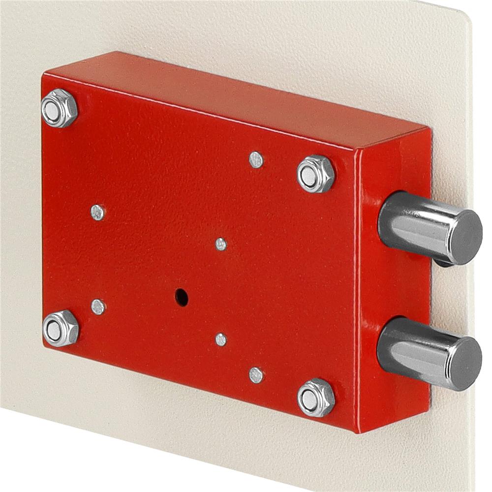 Seif standard cu cheie, 200x310x200 mm, Otel, Bej