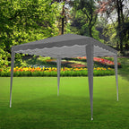 Cort pavilion de gradina pliabil automat pop-up, impermeabil, cu protectie UV, 300x300cm, gri