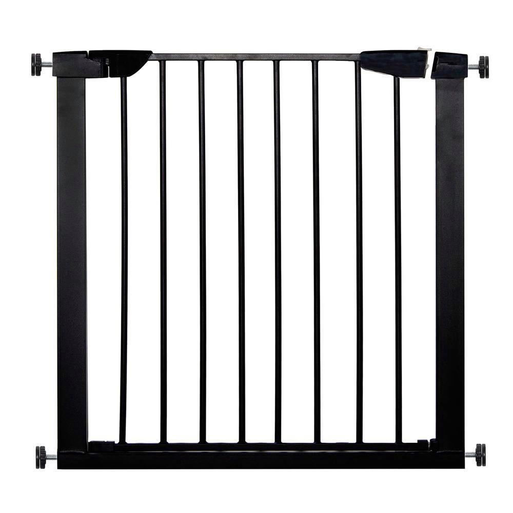 Poarta de siguranta Safety Gate pentru scari, ajustabila 117-124 cm, din otel, neagra