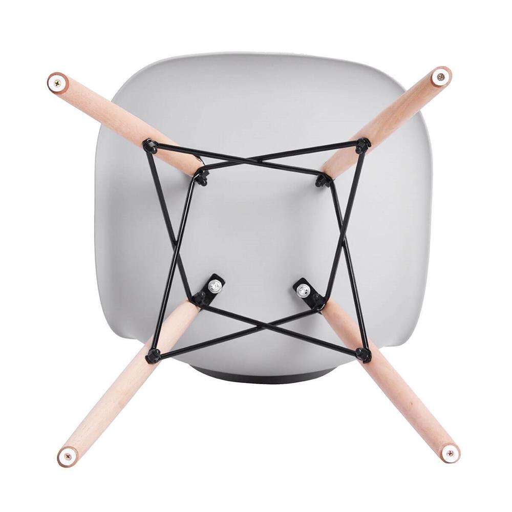 Set 4 scaune dining Scandinav pentru bucatarie, 38x42x82cm, gri