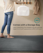 SONGMICS Covor decorativ antiderapant, lavabil la masina, 200×290 cm, gri