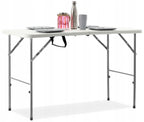 Masa dreptunghiulara pliabila multifunctionala, 120x75x60cm, alba