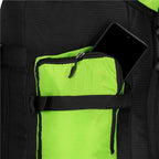 Rucsac tactic militar pentru drumetie, cu husa de ploaie, 90 litri, 25 kg, 85x38x26 cm, verde negru