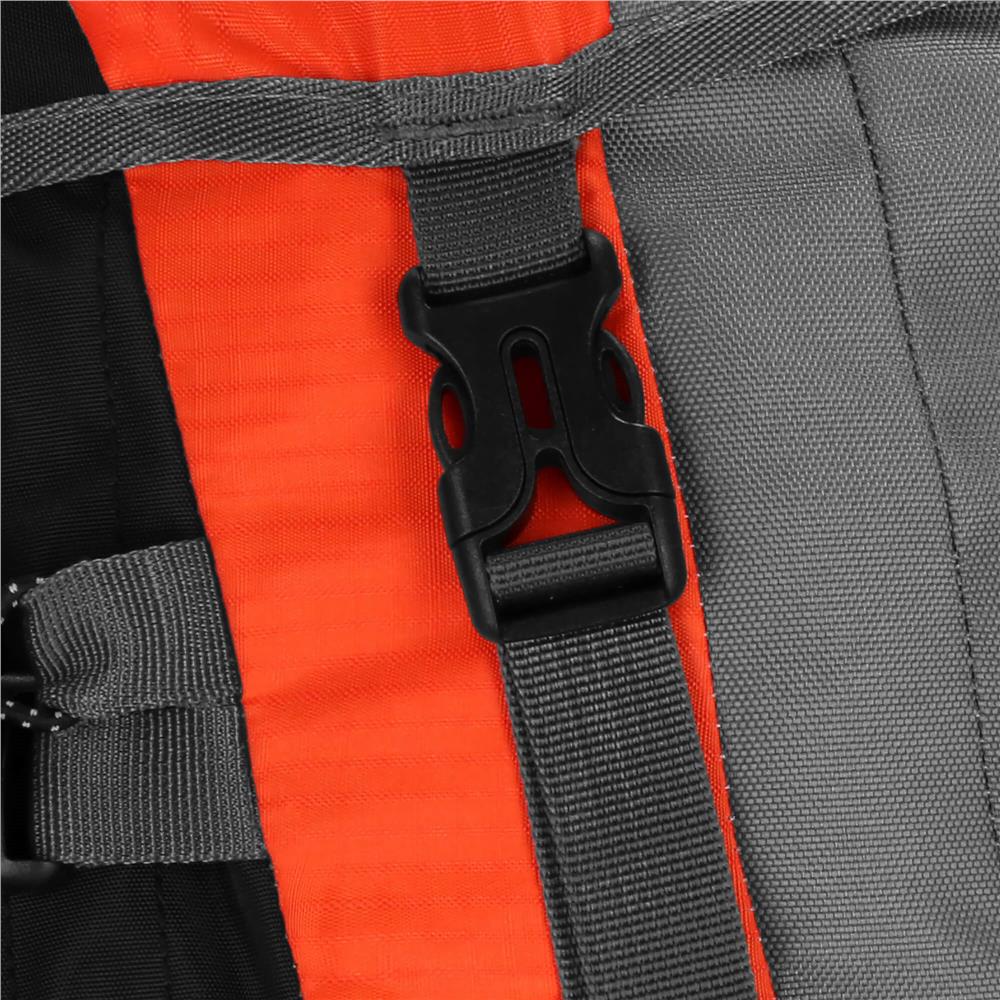 Rucsac tactic militar pentru drumetie, cu husa de ploaie, 70 litri, 25 kg, 68x35x20 cm, gri portocaliu