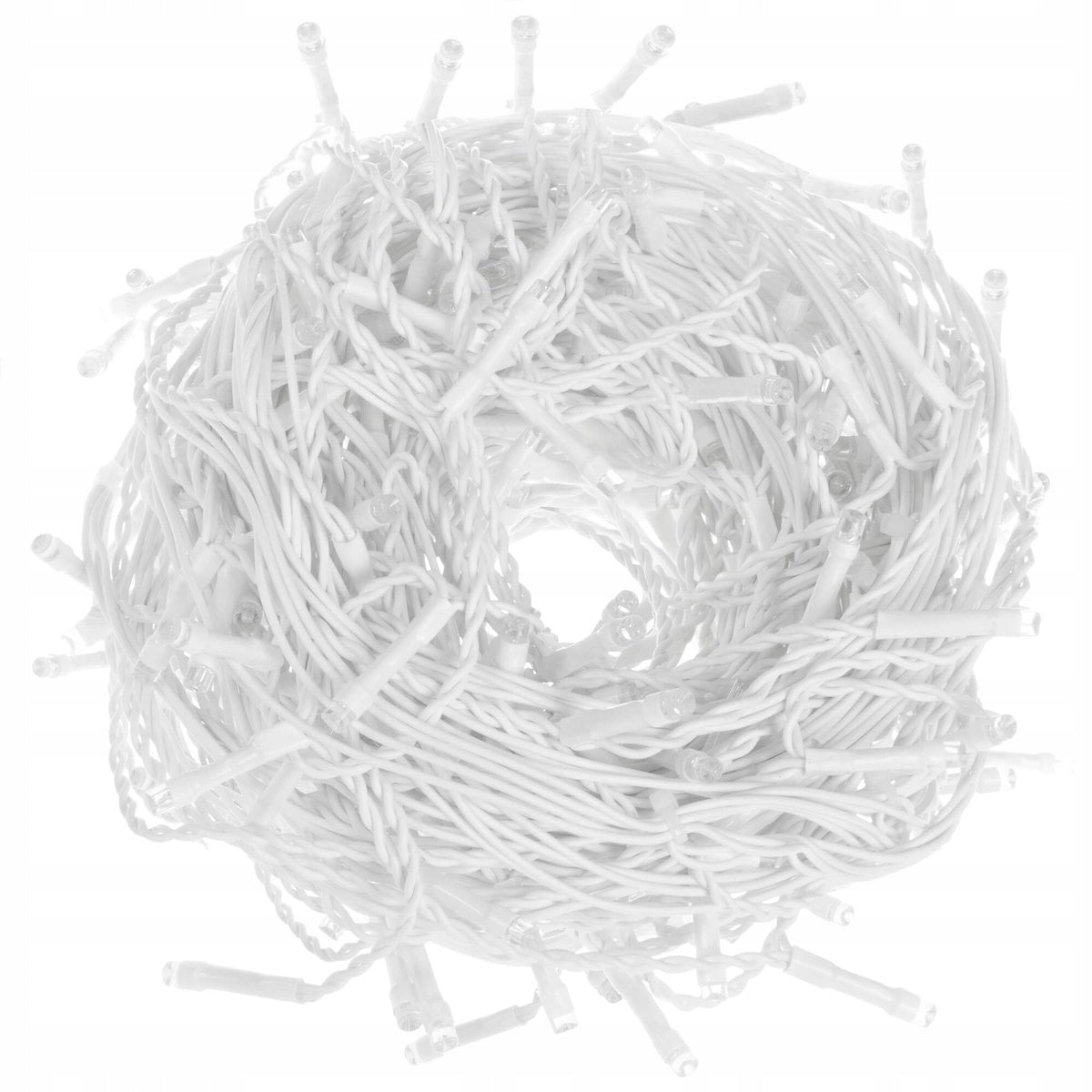 Ghirlanda luminoasa tip perdea cu flash 500 LED-uri, 20m, pentru interior/exterior, iluminare galbena