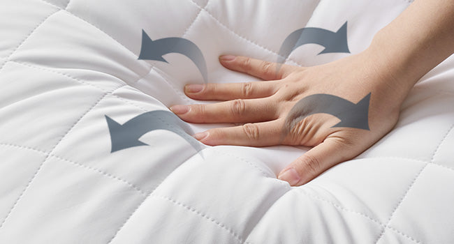 SONGMICS Perna reversibila cu 2 fete pentru iarna sau vara, 80x80 cm, umplutura 1200 g, alb