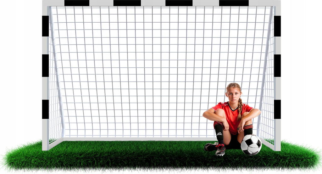 Poarta de fotbal din otel, 200x300 cm, profil 38mm, cu elemente de fixare