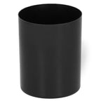 Perie WC cu rezervor detasabil si capac, din metal si bambus, 40 cm, negru