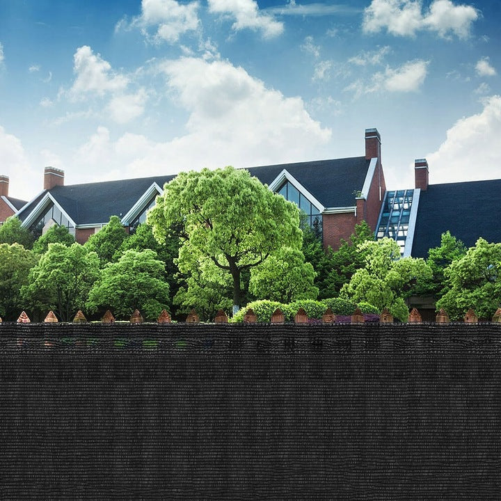 Plasa umbrire si intimitate pentru gard, 1.5m latime, 50m lungime, 140g densitate, gri