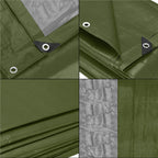 Prelata din polietilena impermeabila laminata, 120g/m2, 4x6m, verde