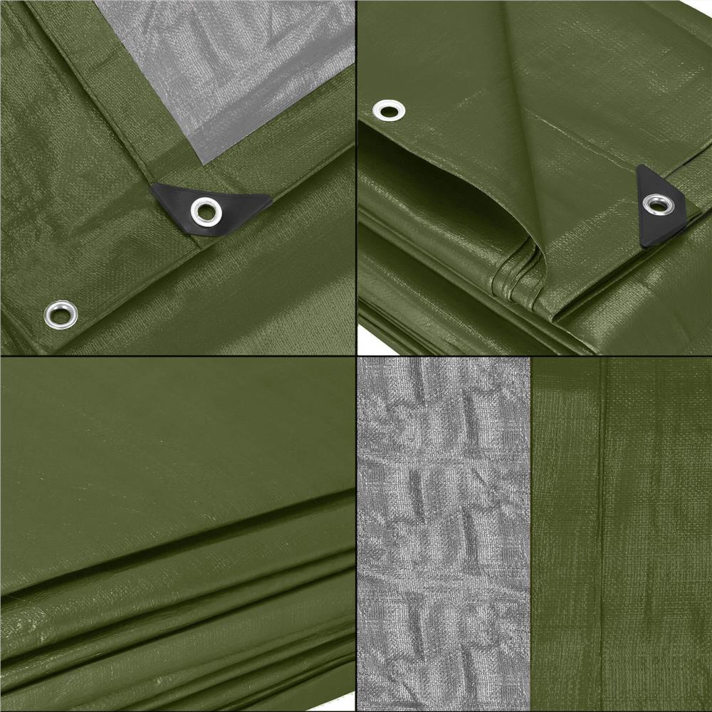 Prelata din polietilena impermeabila laminata, 120g/m2, 4x7m, verde