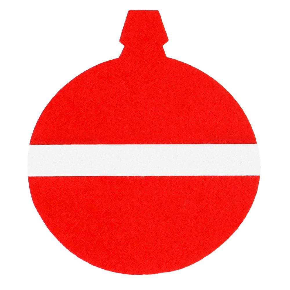 Brad de Craciun din pasla pentru copii, 115x80 cm, cu 26 decoratiuni